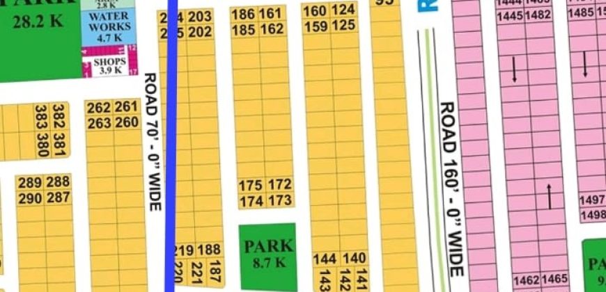 1 Kanal plot for sale in DHA Phase 8 Ex Park View facing park